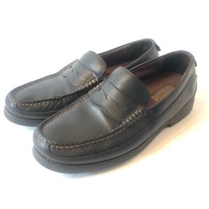 Sperry Mens Seaport  Penny Loafers Black Leather 9